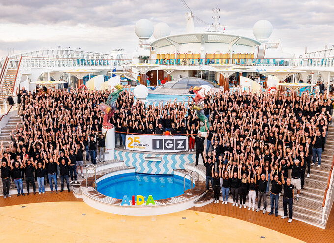 mitarbeitende auf igz jubilaeumsausflug