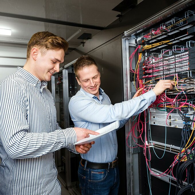 igz mitarbeiter mit seinem paten