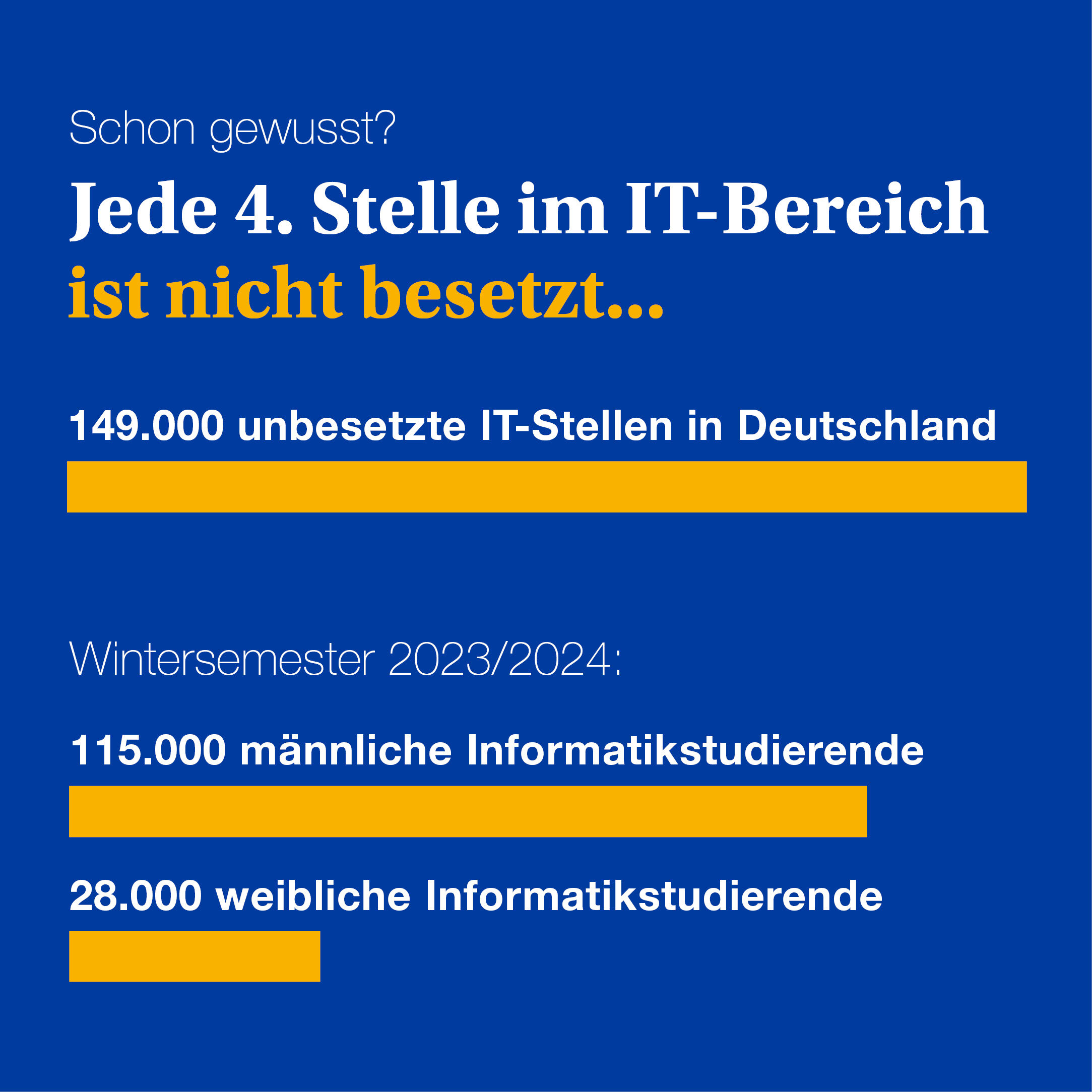 Zahlen, Daten & Fakten Frauen in der IT